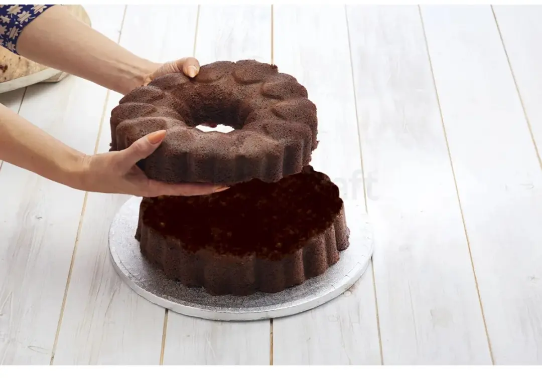 KitchenCraft Surprise Ingredient Cake Tin Set 28cm - Grijs/Zilverkleurig