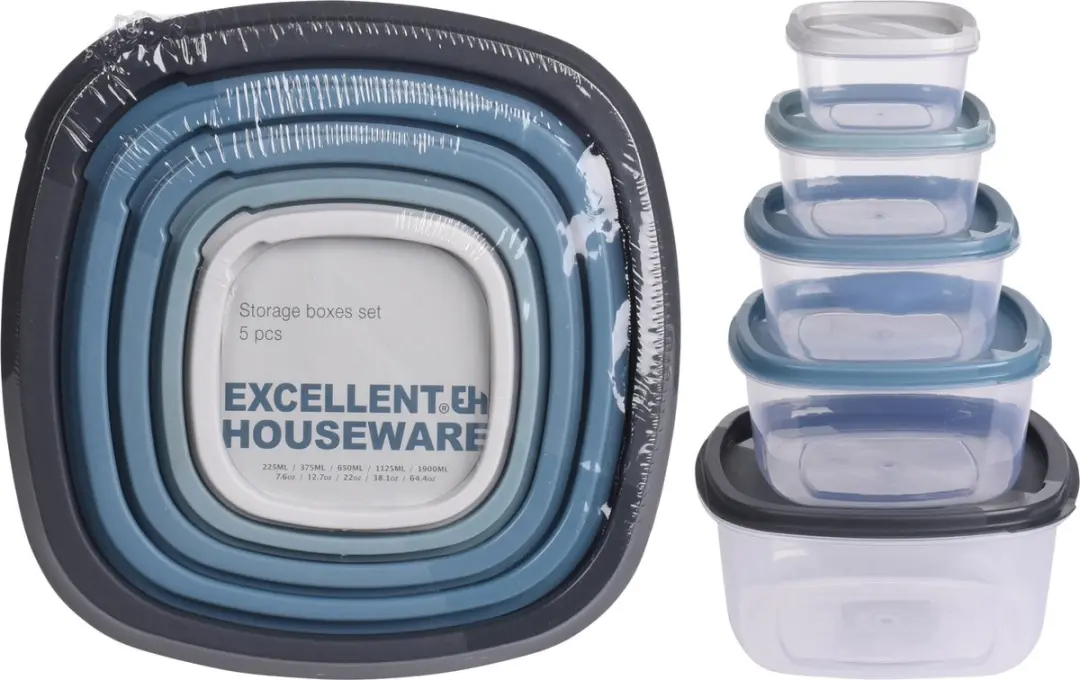 Excellent Houseware Voorraaddoos 5-delig