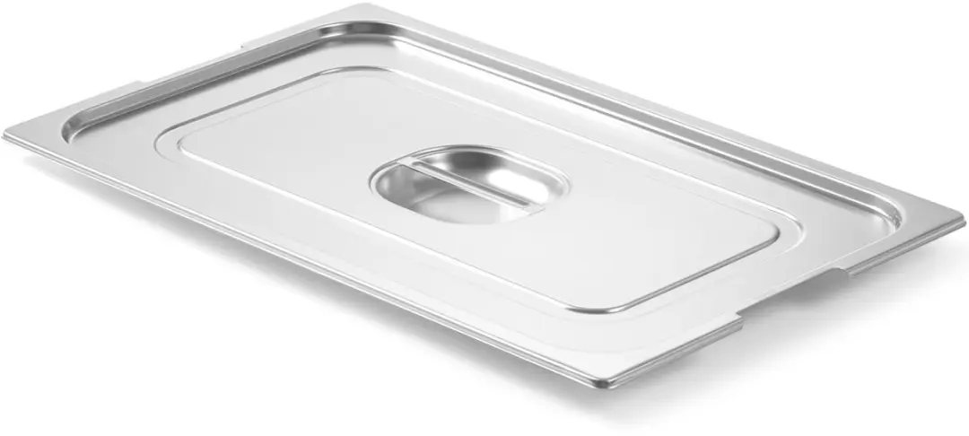 HENDI GN Deksel 1/2 RVS 26,5x32,5cm - met handgreepuitsparing