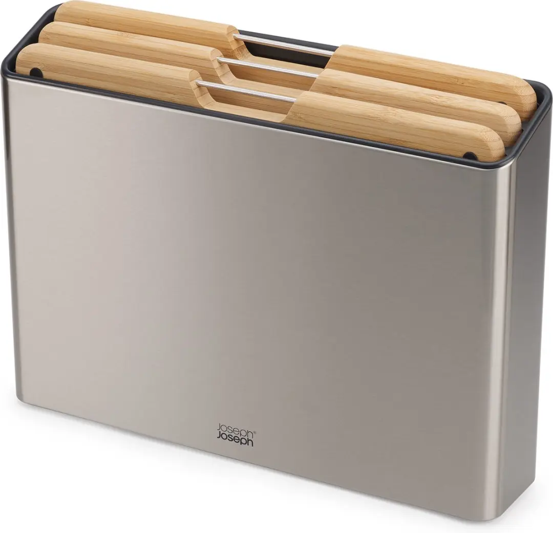 Joseph Joseph Folio 3 Bamboe Snijplanken Stalen Houder