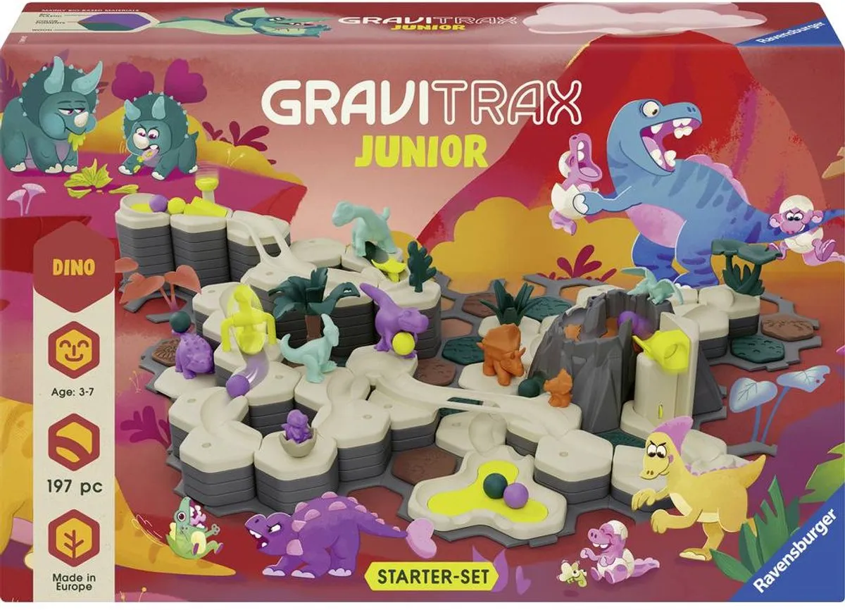 Ravensburger GraviTrax Junior XXL Dino Starter-Set - 197 Delen - Meerkleurig