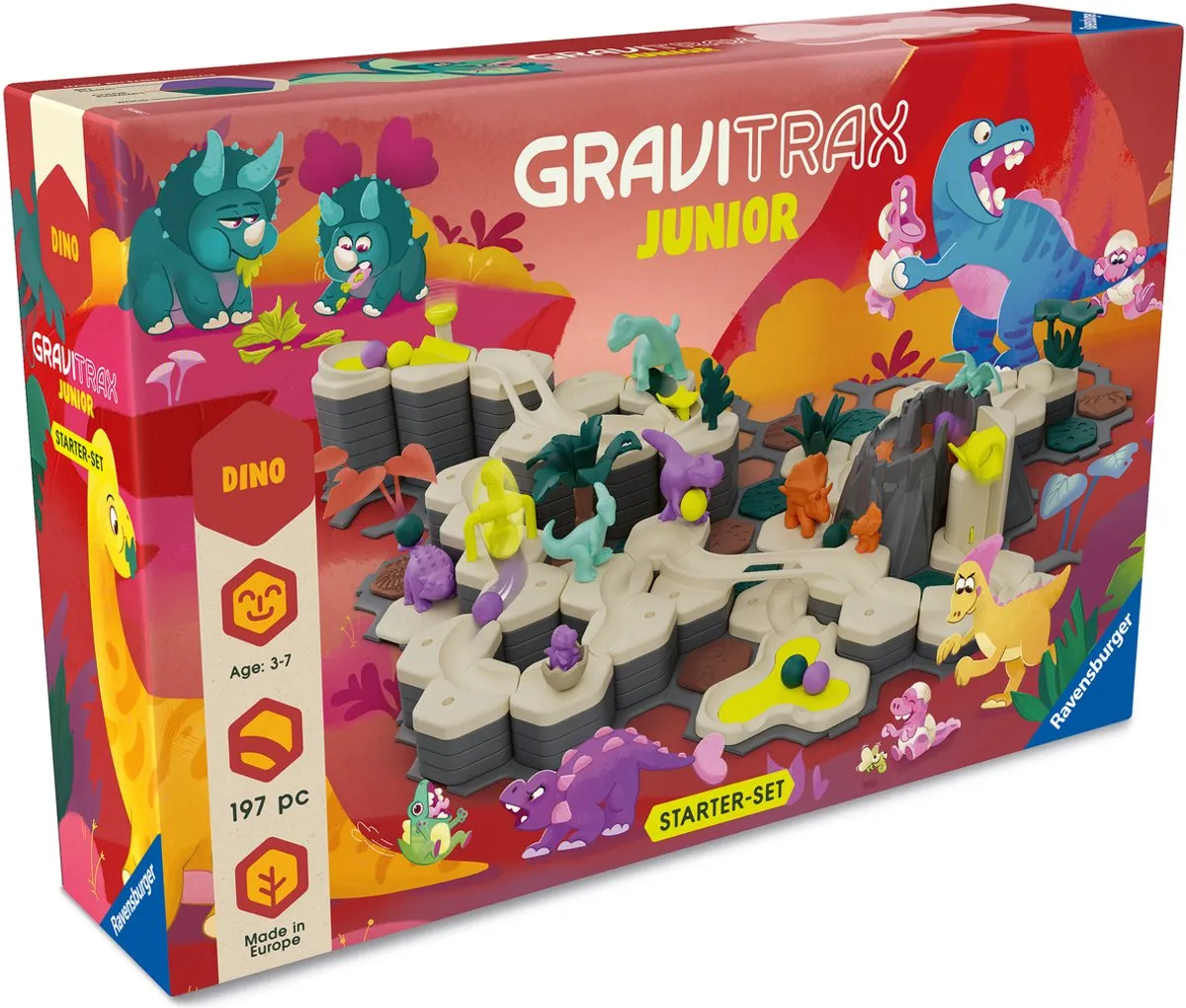 Ravensburger GraviTrax Junior XXL Dino Starter-Set - 197 Delen - Meerkleurig