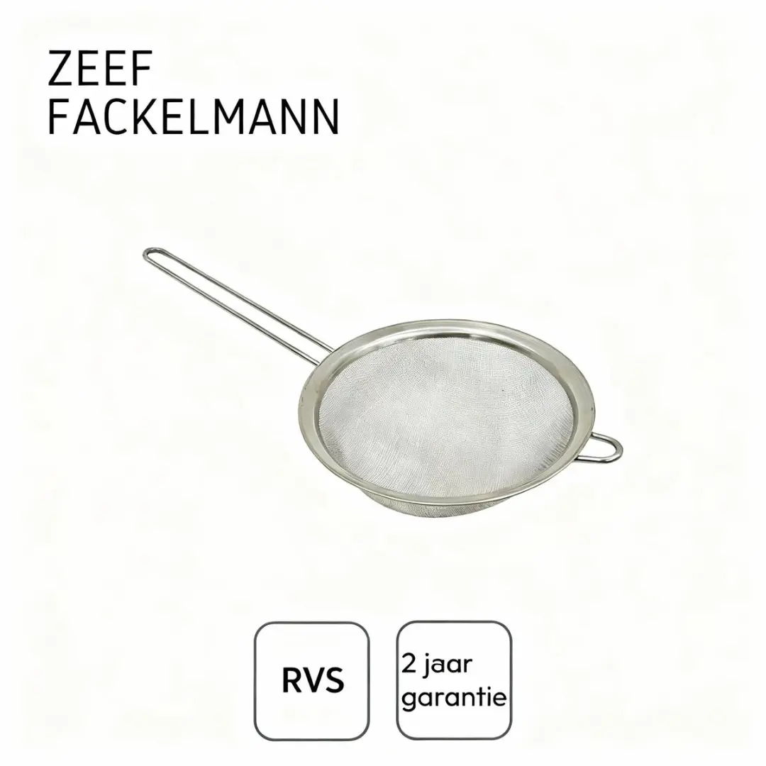 Fackelmann Vergiet Zeef 19cm - Roestvrij staal