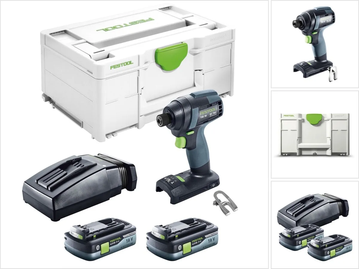 Festool TID 18 HPC4,0 I-Plus Slagschroevendraaier - 180Nm - 2x 4,0Ah