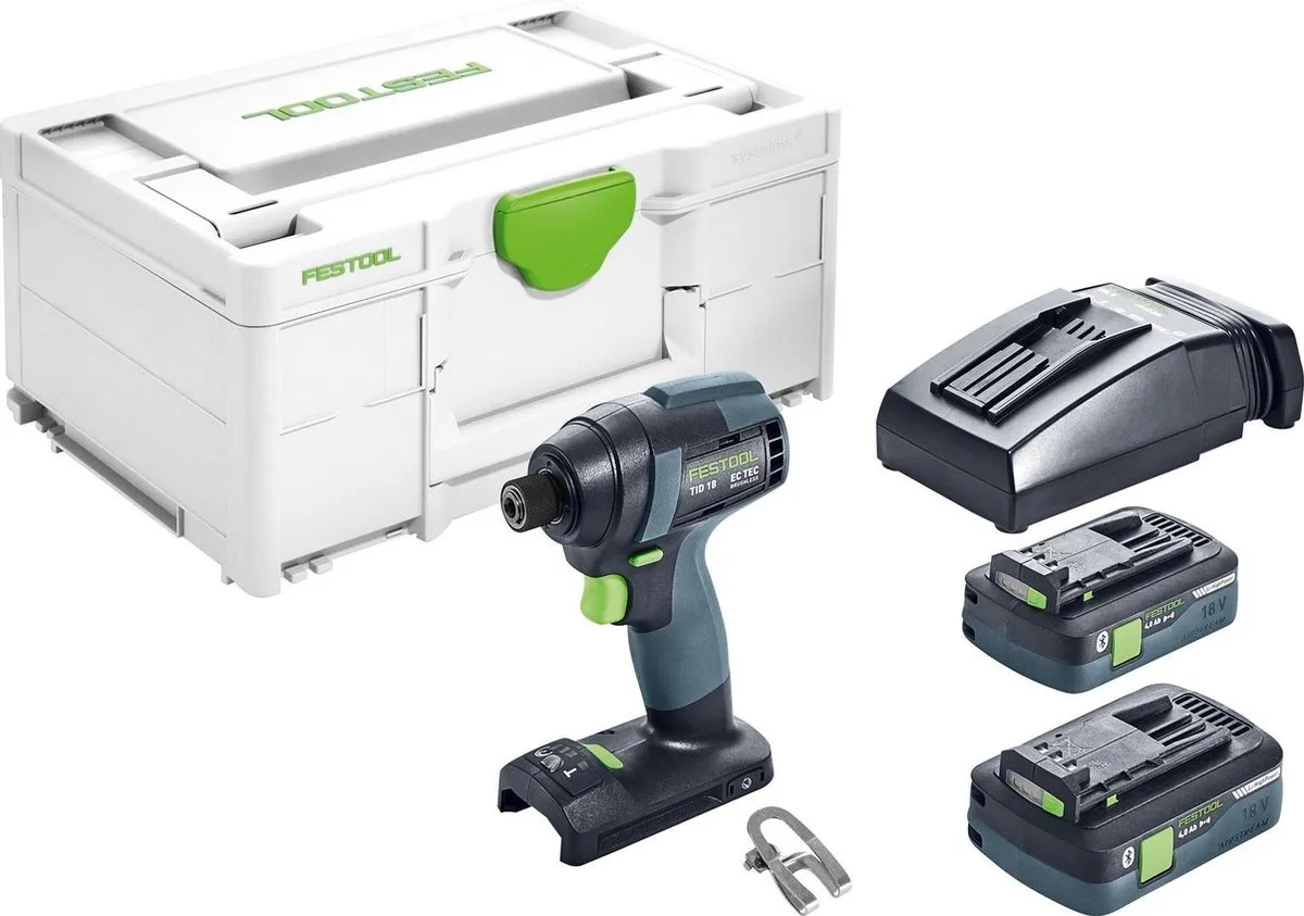 Festool TID 18 HPC4,0 I-Plus Slagschroevendraaier - 180Nm - 2x 4,0Ah