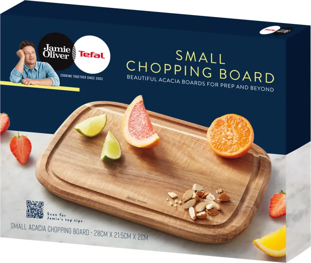 Jamie Oliver by Tefal Houten Snijplank Small - 28x21,5x2cm