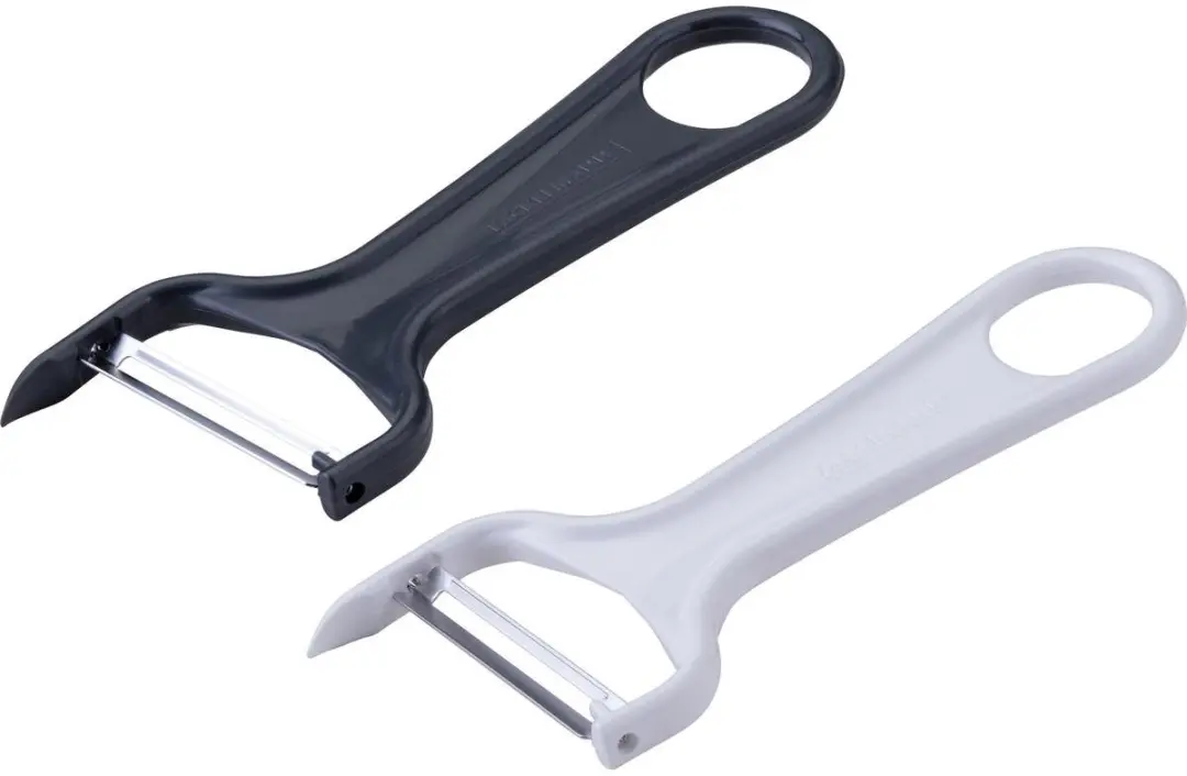 Fackelmann Groenteschiller 14cm - Wit/Zwart - afbeelding 6 van 6