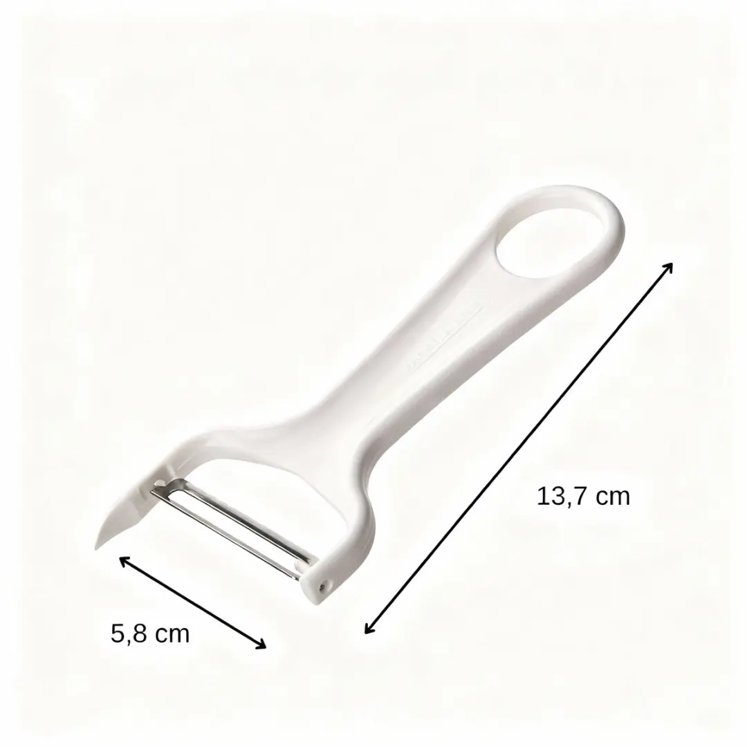 Fackelmann Groenteschiller 14cm - Wit/Zwart