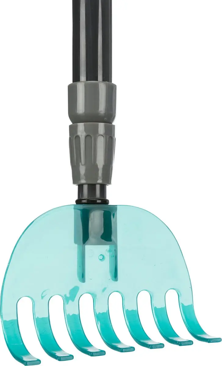 Trixie Vuilblik met Hark 60-107cm - Petrol