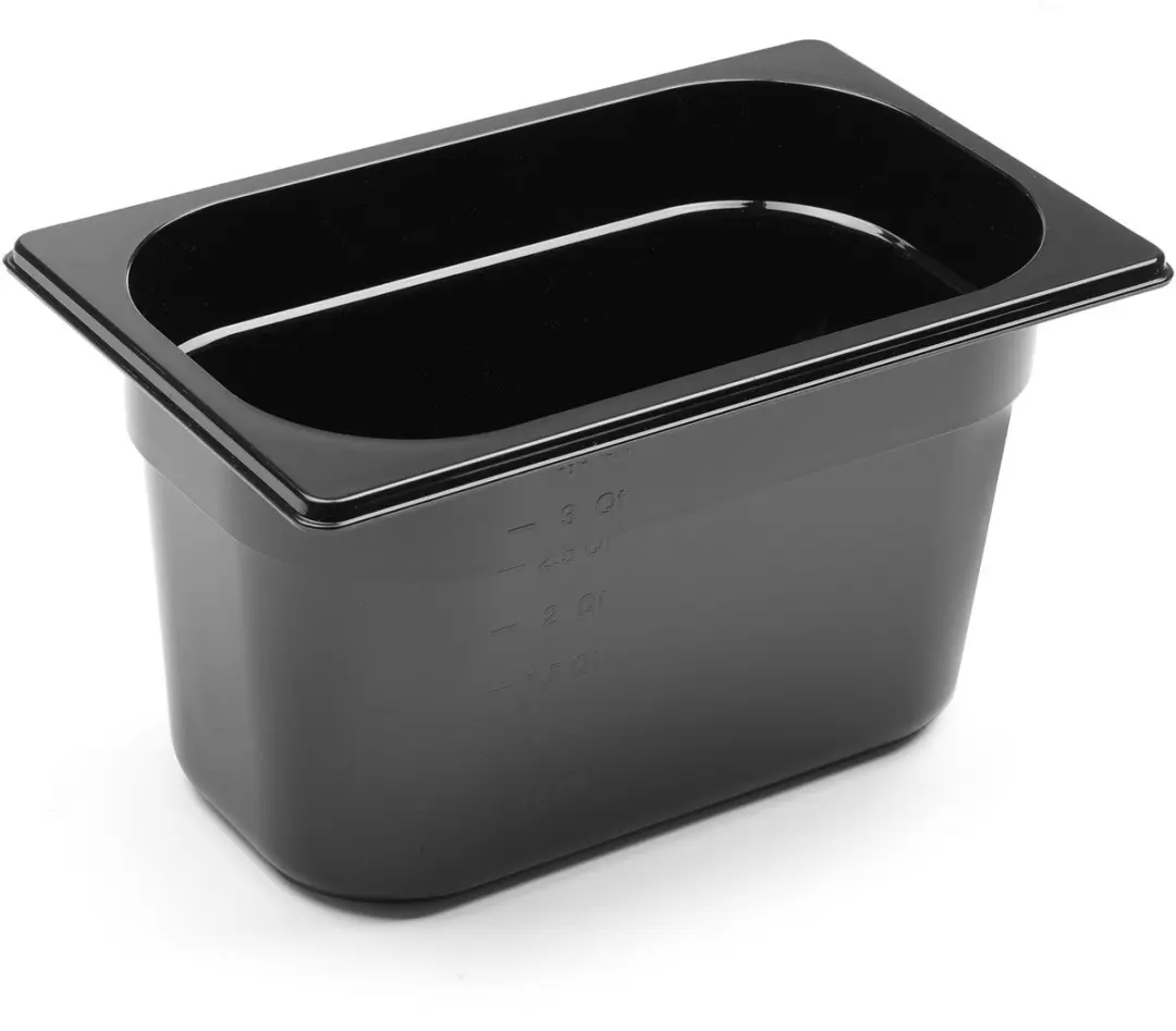 HENDI GN Container 4L - Polycarbonaat - Zwart