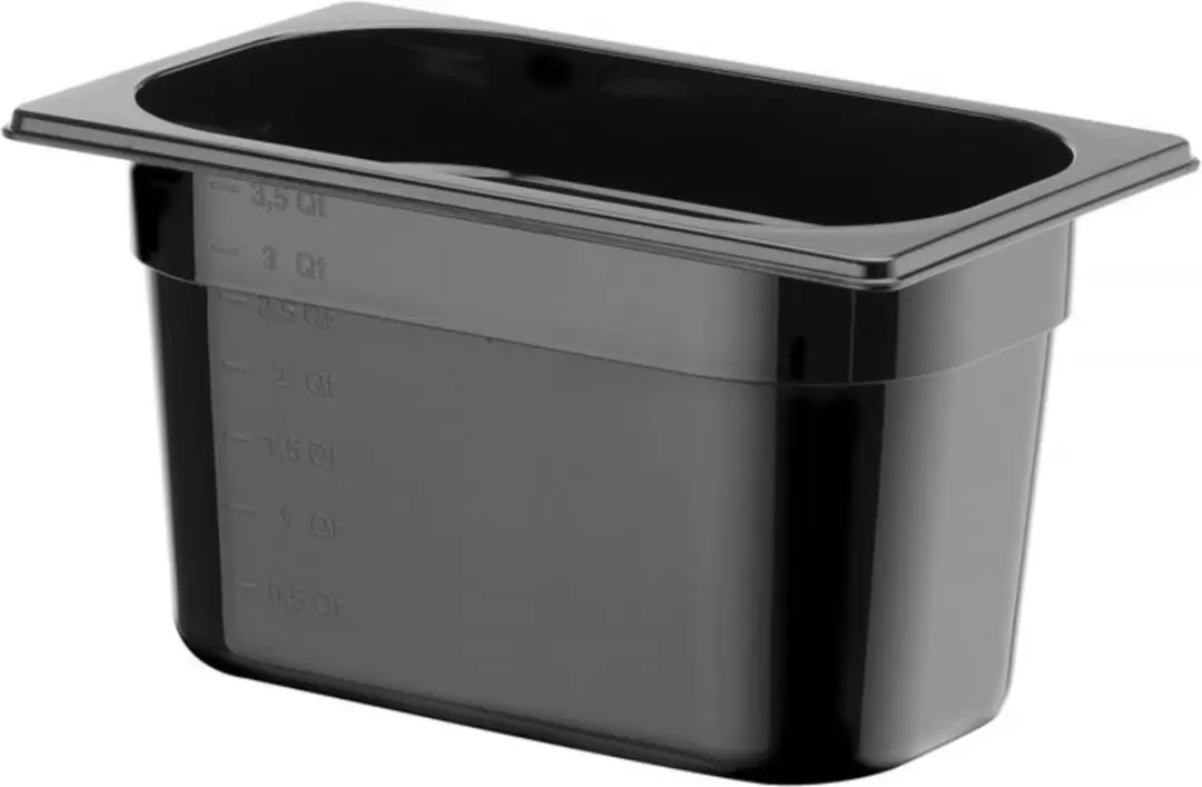 HENDI GN Container 4L - Polycarbonaat - Zwart