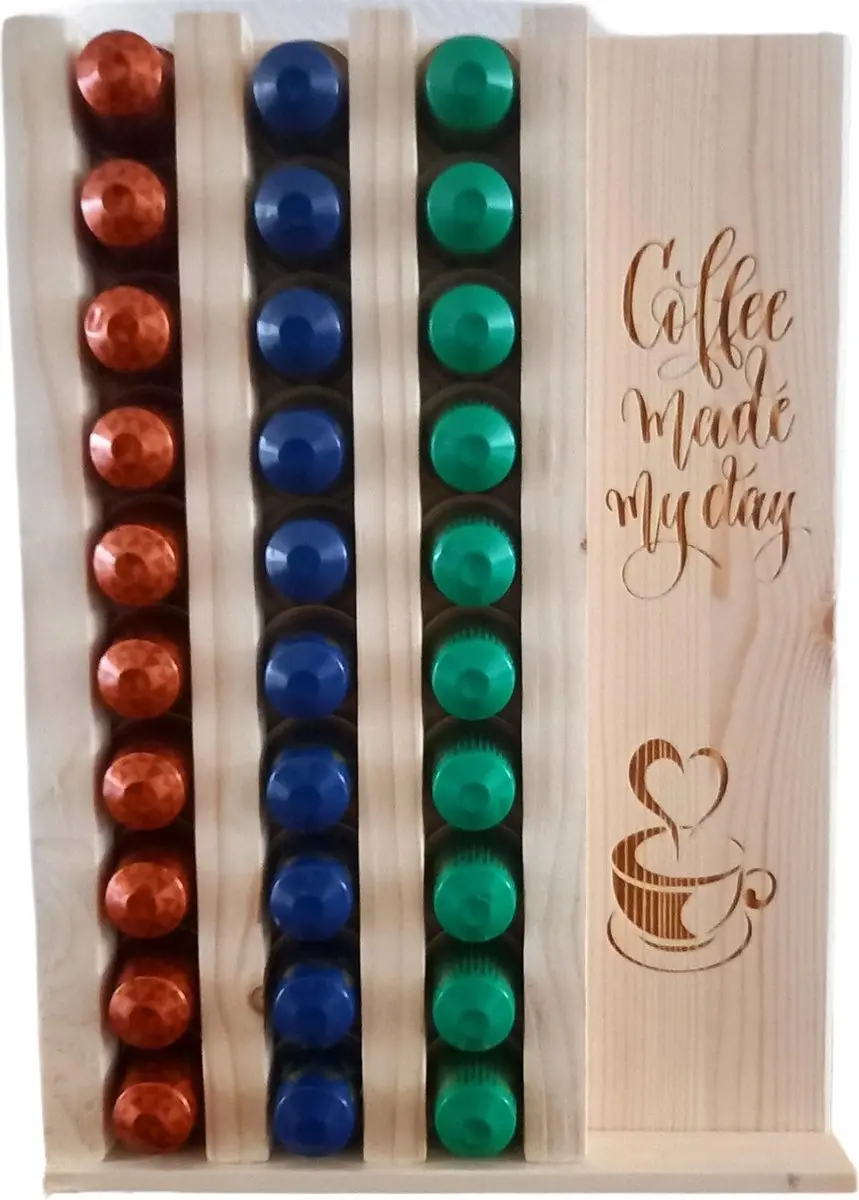 Nespresso Koffiecupshouder Luxe Vurenhout