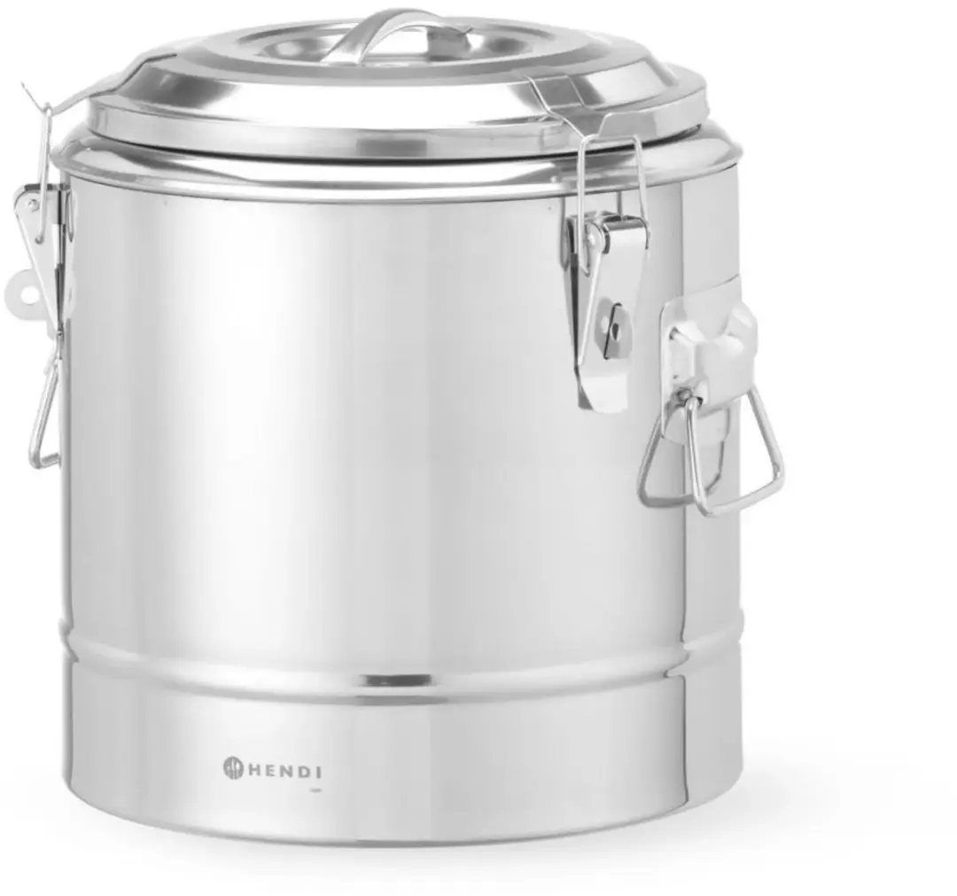 HENDI Warmhoud Transportcontainer 11L - 30x34,5cm - Zilver