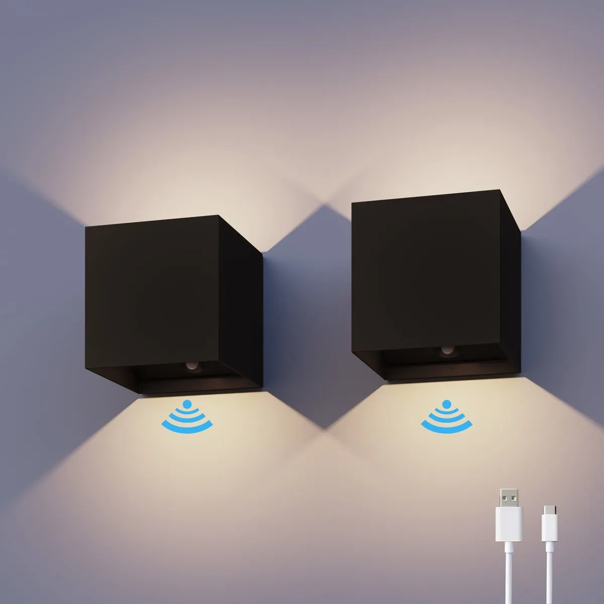 Calex Oplaadbare Wandlamp Kubus