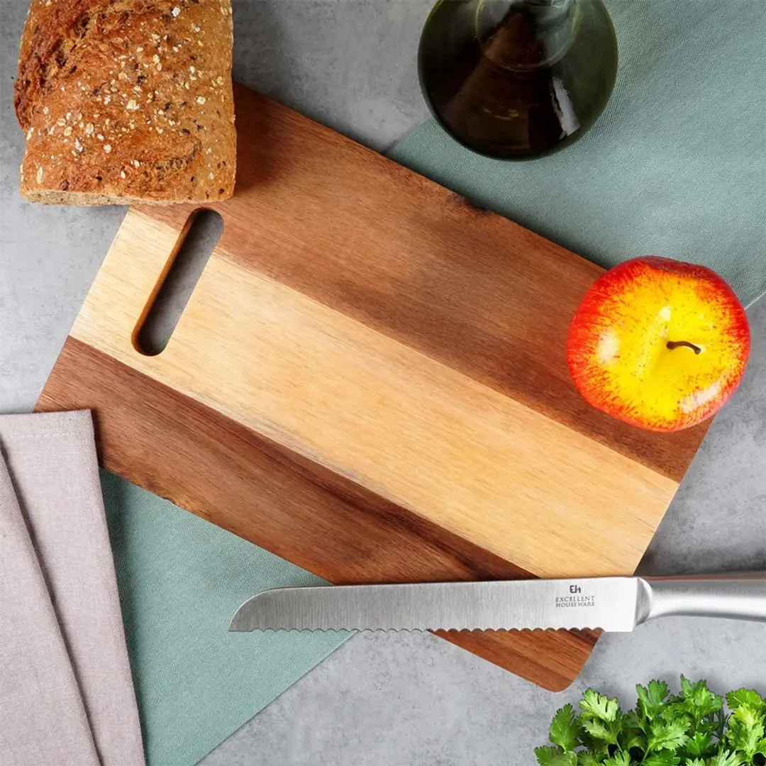 Excellent Houseware Acacia Snijplank 30x20cm - Natuurlijk