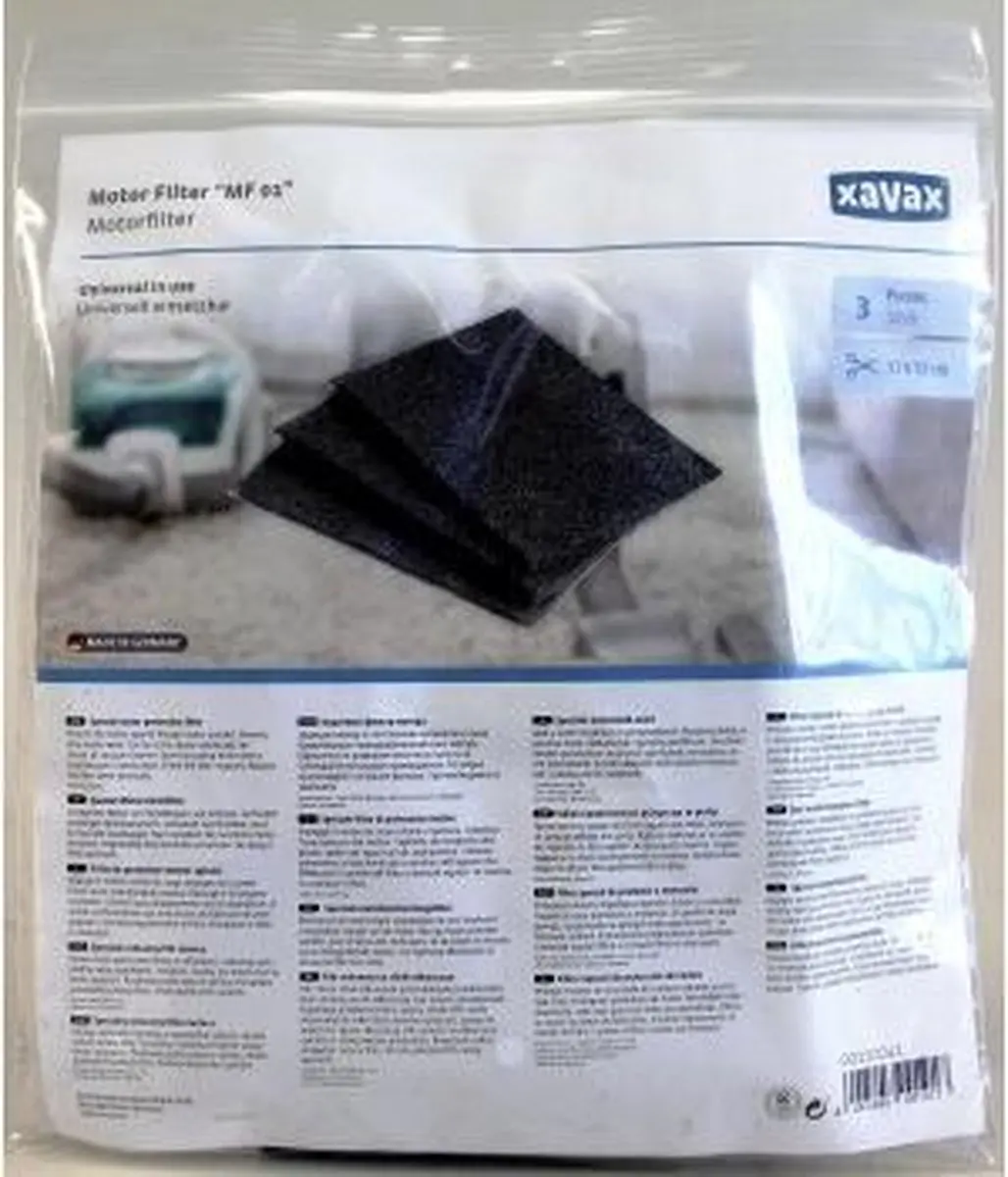 Xavax Stofzuigerfilter 01 Universeel - 3 Stuks