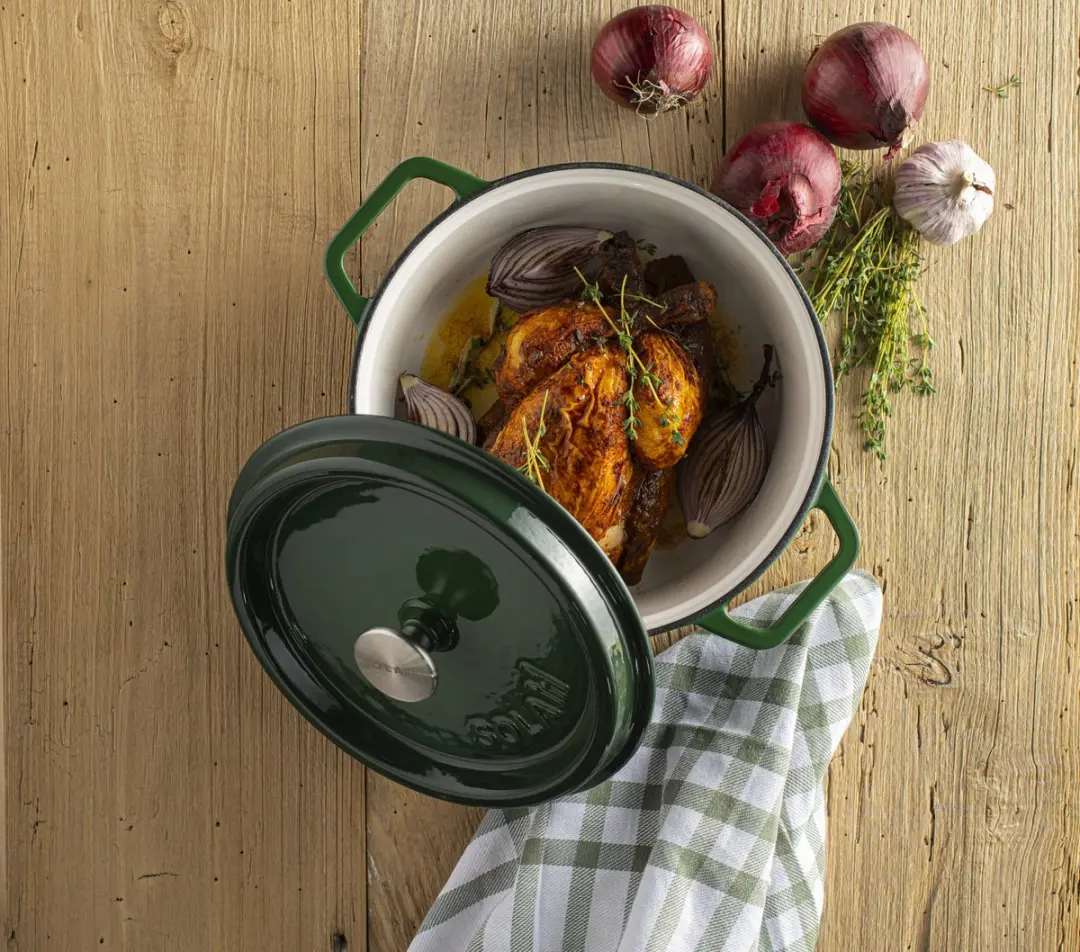 Sola Gietijzeren Braadpan 28cm - Groen
