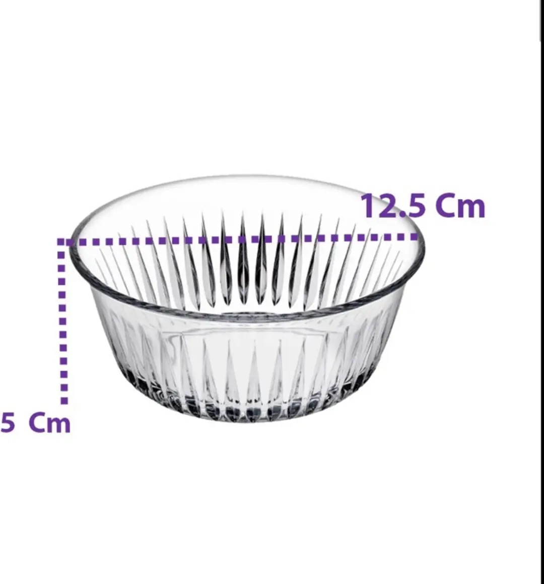 Pasabahce IJs Serveerschalen - Set van 6 - 330ml - Transparant