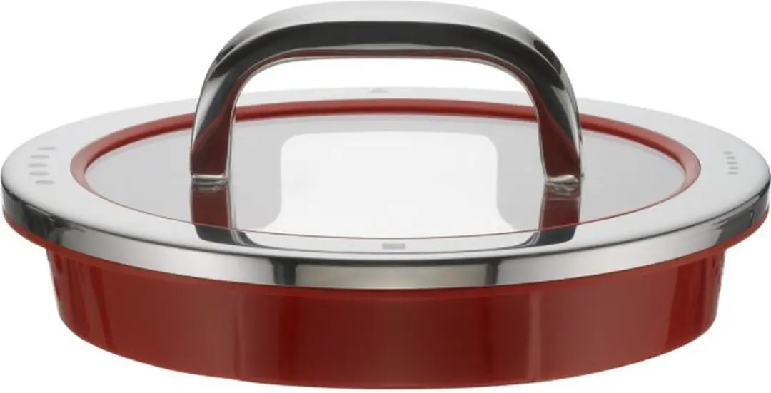 WMF Function 4 Glasdeksel 16cm - Rood/Roestvrijstaal - afbeelding 4 van 5