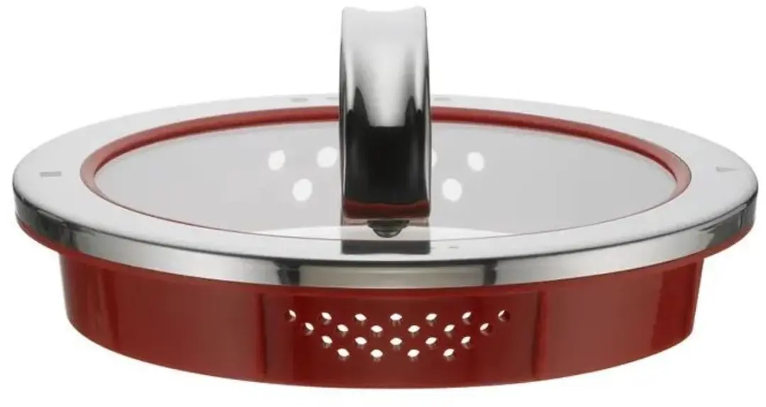 WMF Function 4 Glasdeksel 16cm - Rood/Roestvrijstaal - afbeelding 5 van 5