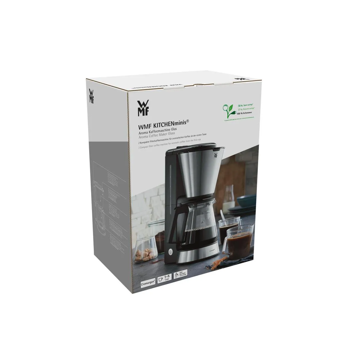 WMF KITCHENminis 0412270011 Filterkoffiezetapparaat - 5 Kopjes - Zwart