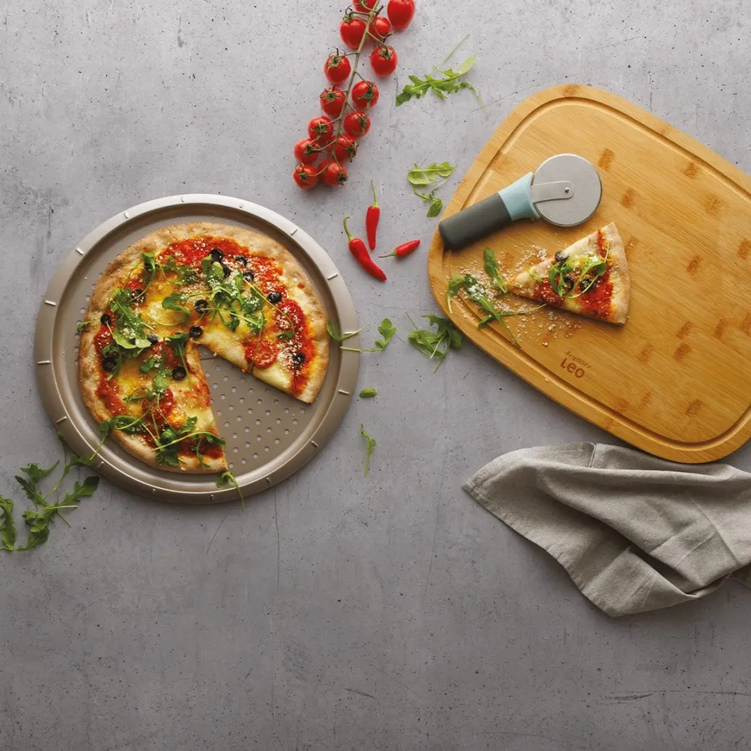 BergHOFF LEO Geperforeerde Pizzapan 32x1,5cm - Champagne