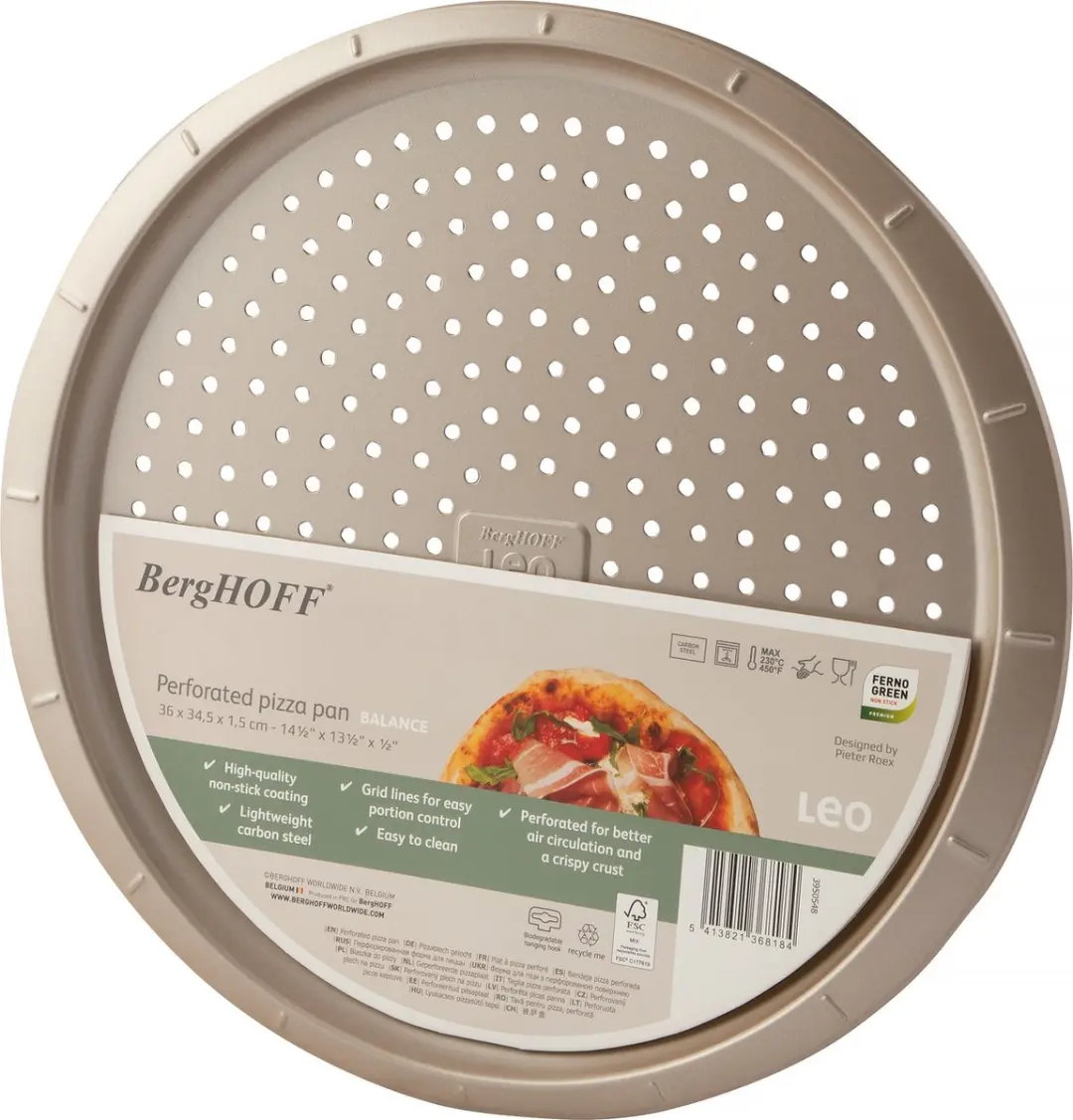 BergHOFF LEO Geperforeerde Pizzapan 32x1,5cm - Champagne