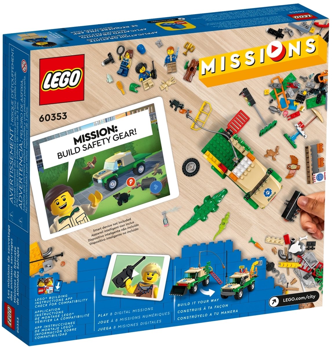 LEGO City Missies Wilde dieren reddingsmissies - 60353