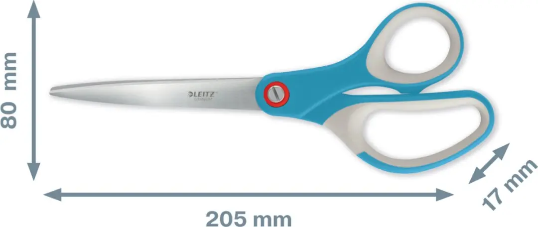 Leitz Tweehandige Titanium Schaar Sereen Blauw