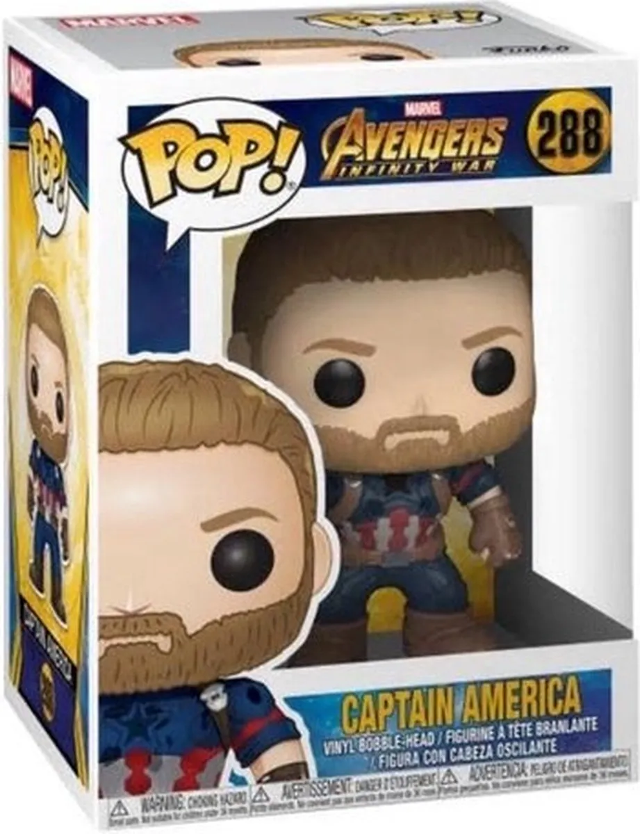 Funko Pop! Avengers Infinity War Captain America #288 Verzamelfiguur