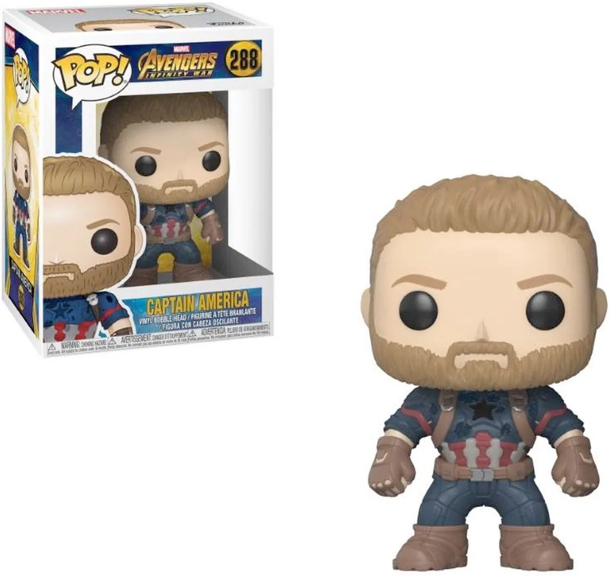 Funko Pop! Avengers Infinity War Captain America #288 Verzamelfiguur