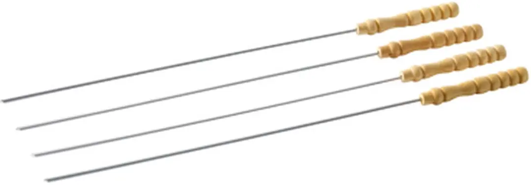Barbecook Houten Handvat Spiesjes 4 Stuks - Chroom