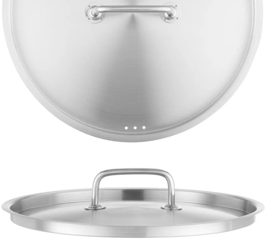 HENDI Deksels voor Kookpannen 28cm - Inductiegeschikt - Zilver