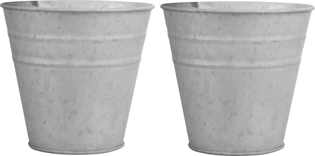 Esschert Design Oud Zink Bloempot FB171 - 9 cm - Grijs