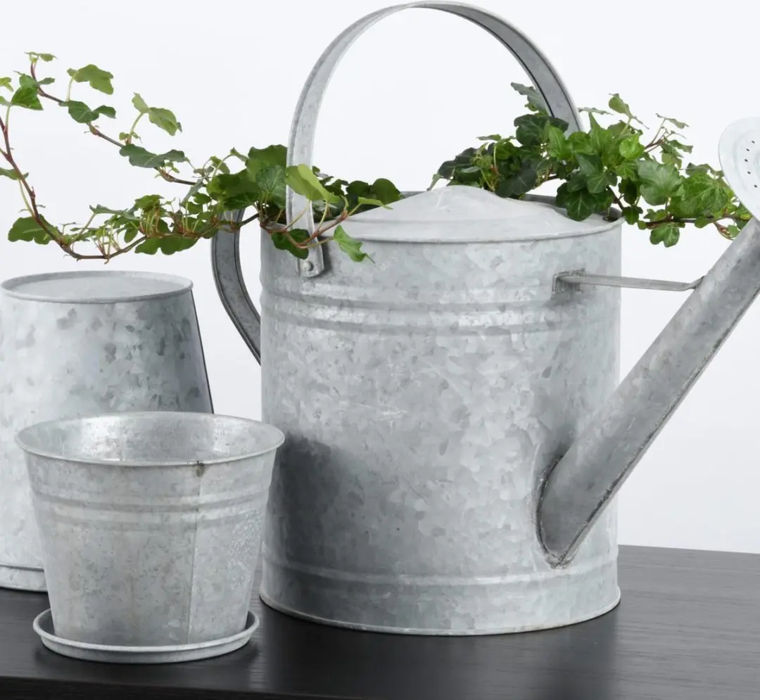 Esschert Design Oud Zink Bloempot FB171 - 9 cm - Grijs