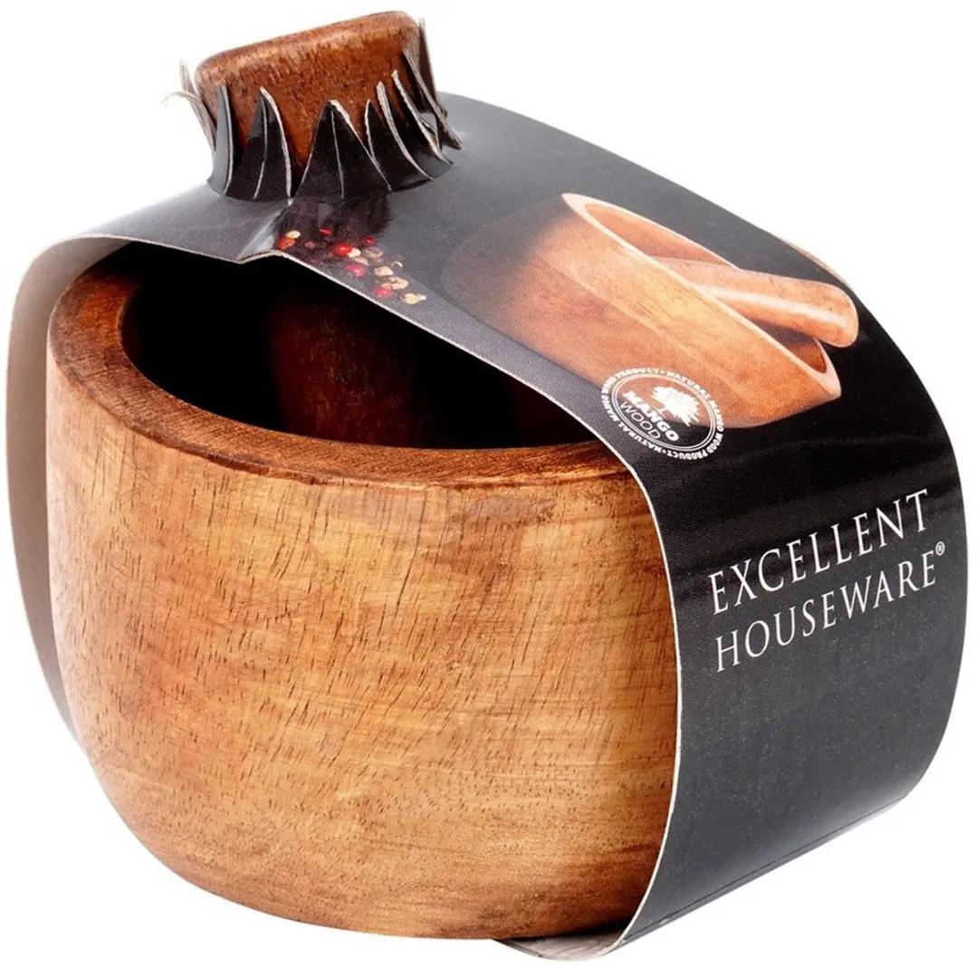 Excellent Houseware Vijzel en Mortel Manghout 10cm - 2 Stuks