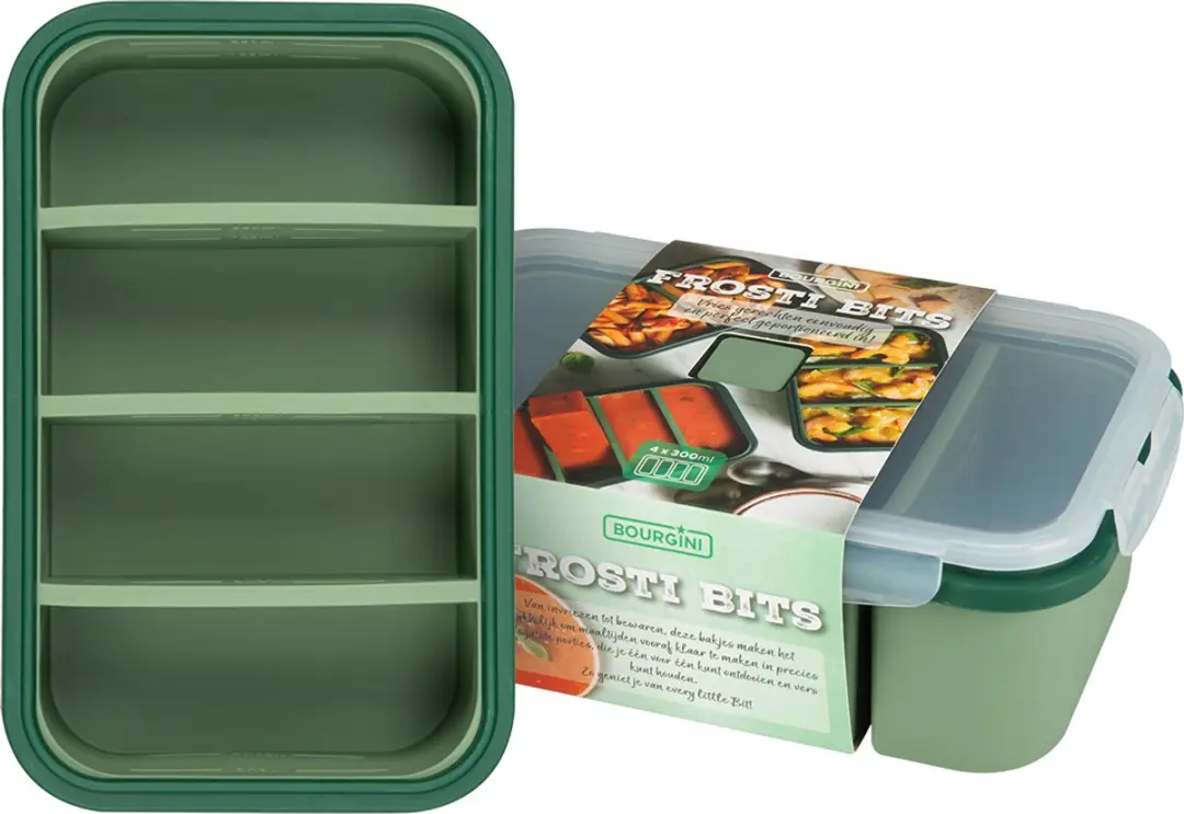 Bourgini Frosti Bits Siliconen Meal Prep Bakjes