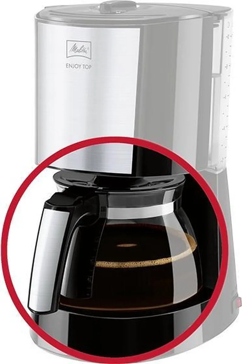 Melitta Aromafresh Glass Jug Koffiekan - Zwart