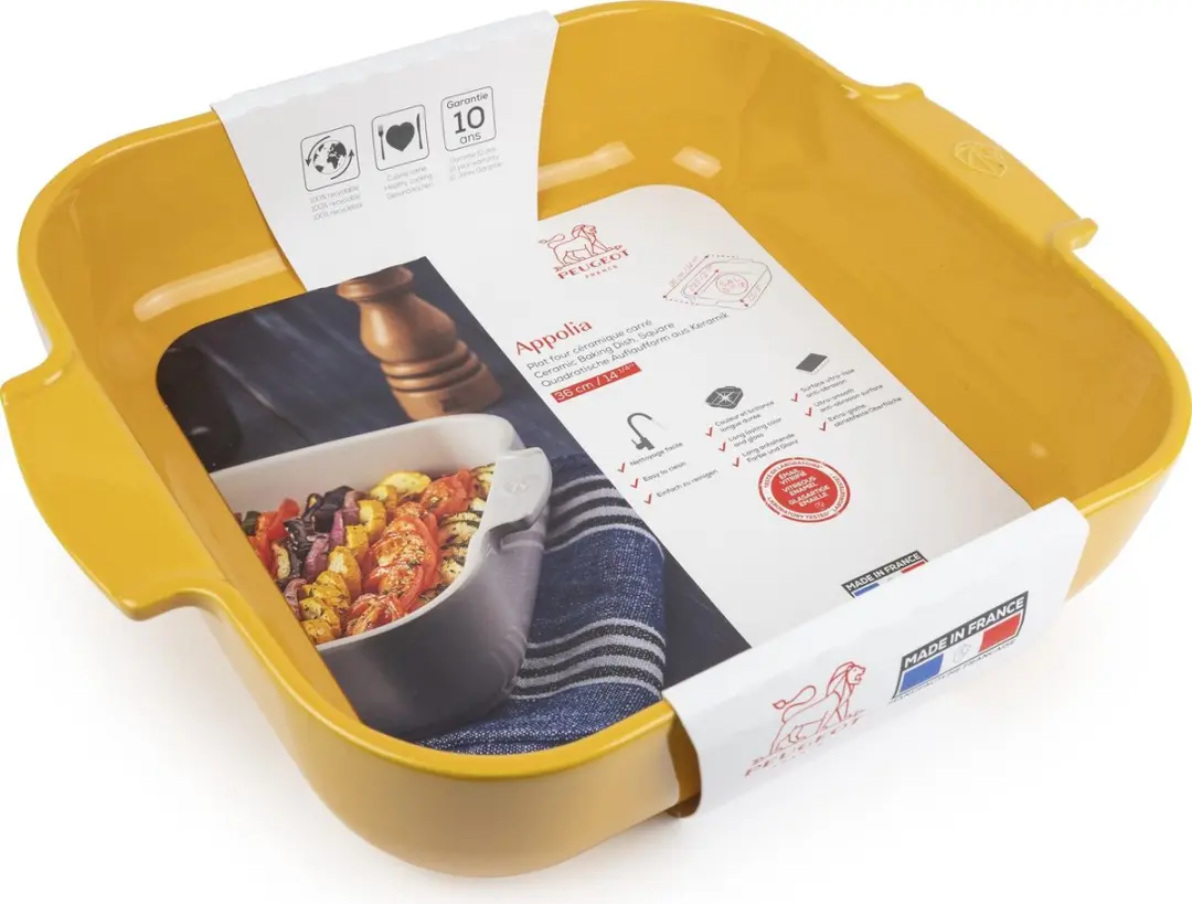 Peugeot Appolia Ovenschaal 36cm - Saffraangeel