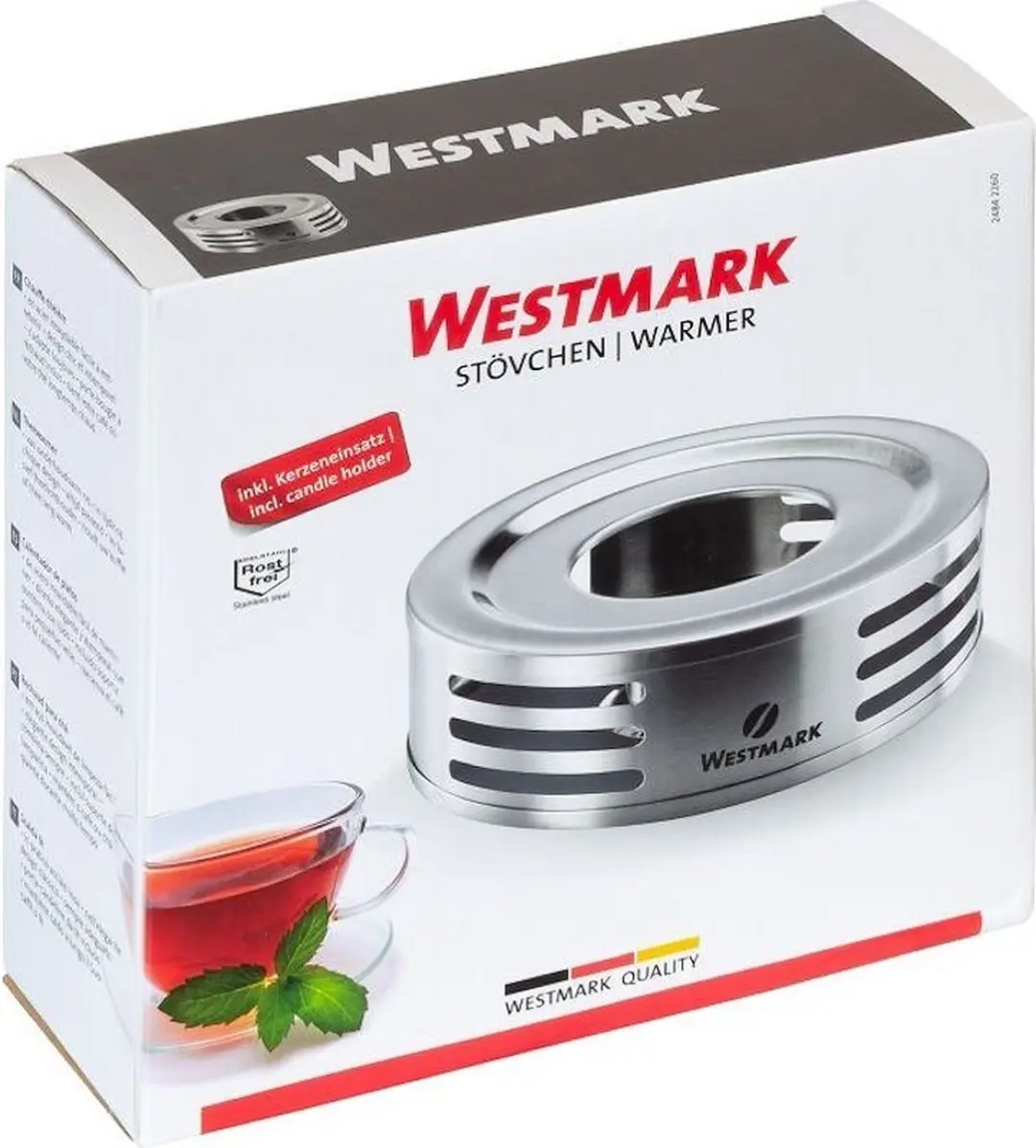 Westmark Thee-/Koffiewarmer 15cm - Roestvrij staal