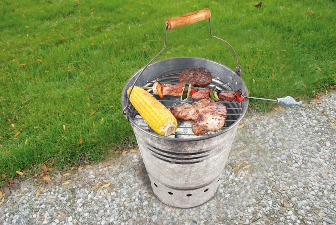 Esschert Design BBQ Emmer Houtskoolbarbecue - Zilver