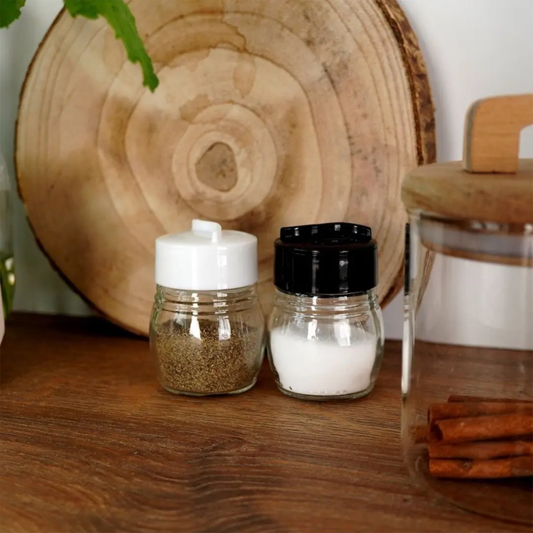 Excellent Houseware Peper & Zout Vaasje Glas - 2 Stuks