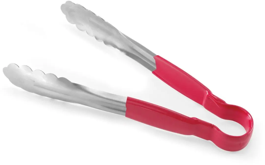 HENDI Serveertang HACCP 250mm - Rood Roestvrij Staal