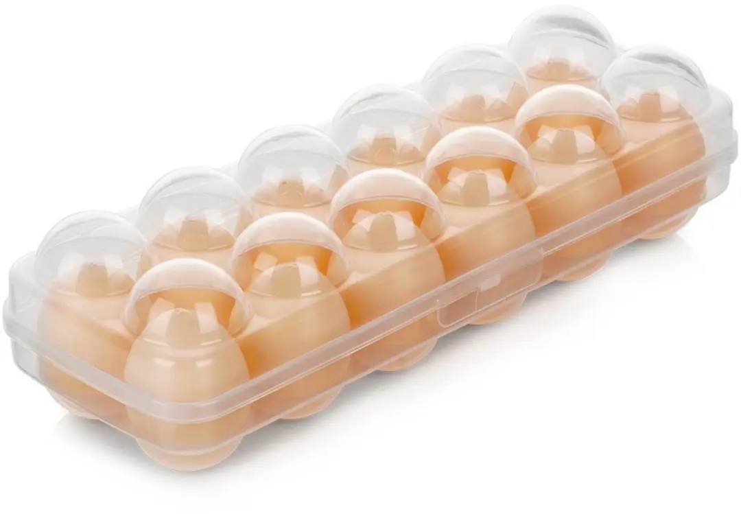 Excellent Houseware Eierdoos 12 vakken - Transparant