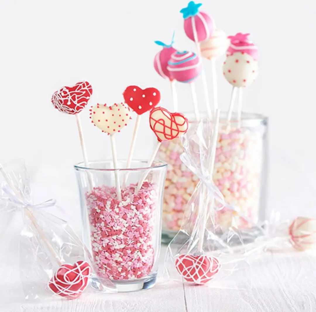 Lurch Cakepop Stokjes 100 Stuks - 10cm - Wit
