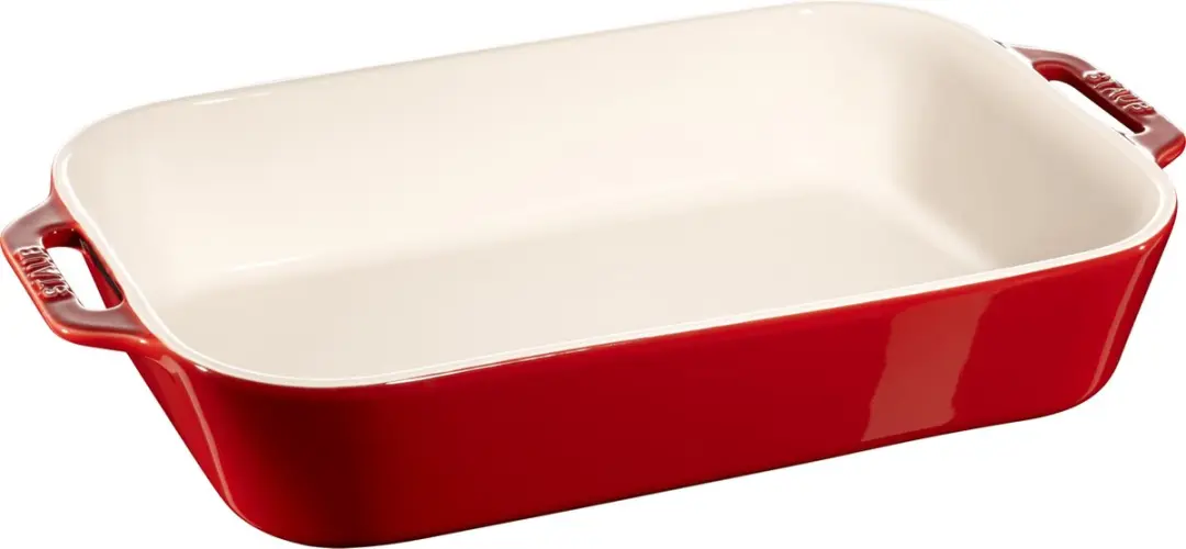 Staub Ovenschaal Rechthoekig 34x24cm - 4,5L - Kers