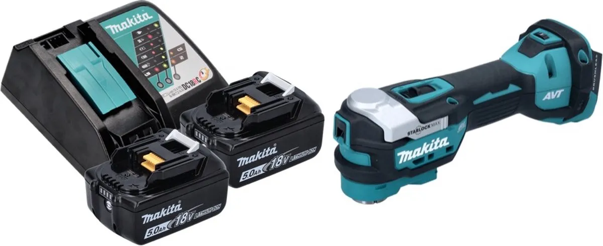 Makita DTM 52 RT Multifunctioneel Gereedschap 18V - 2x 5,0Ah Accu
