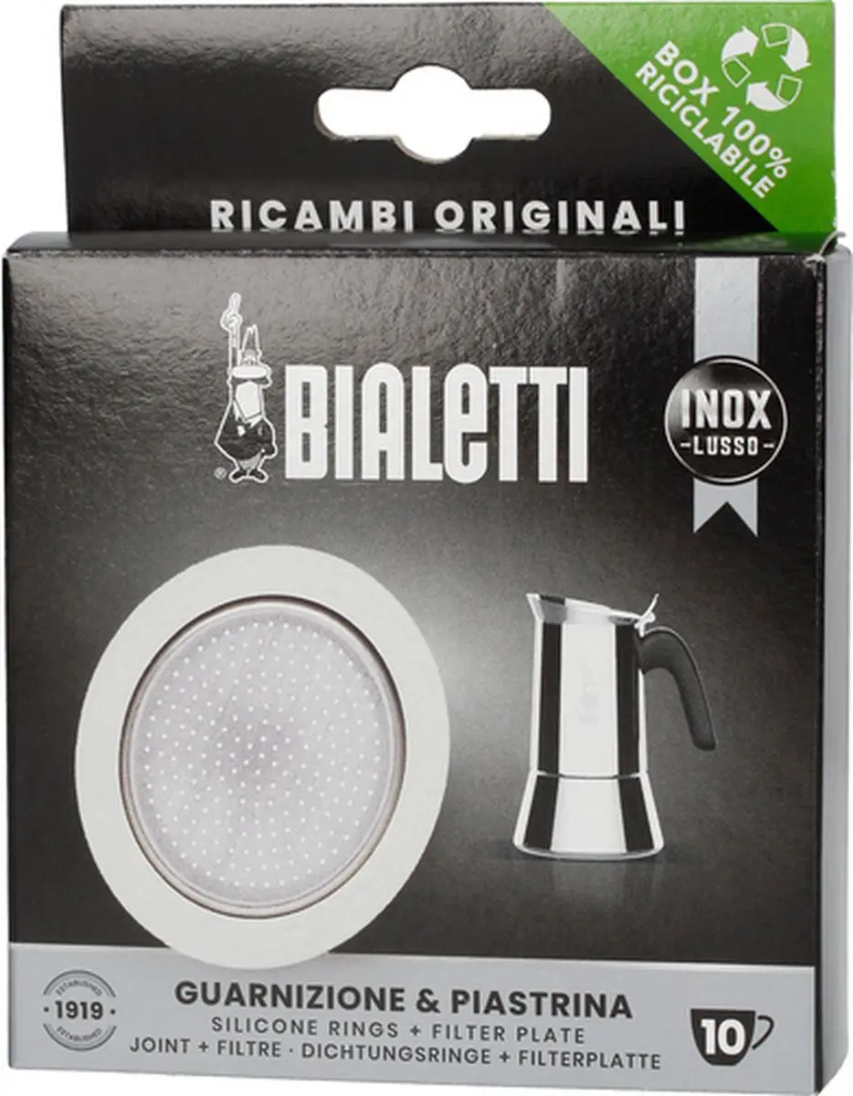 Bialetti Filterplaatje + Siliconen Ring 7.7cm