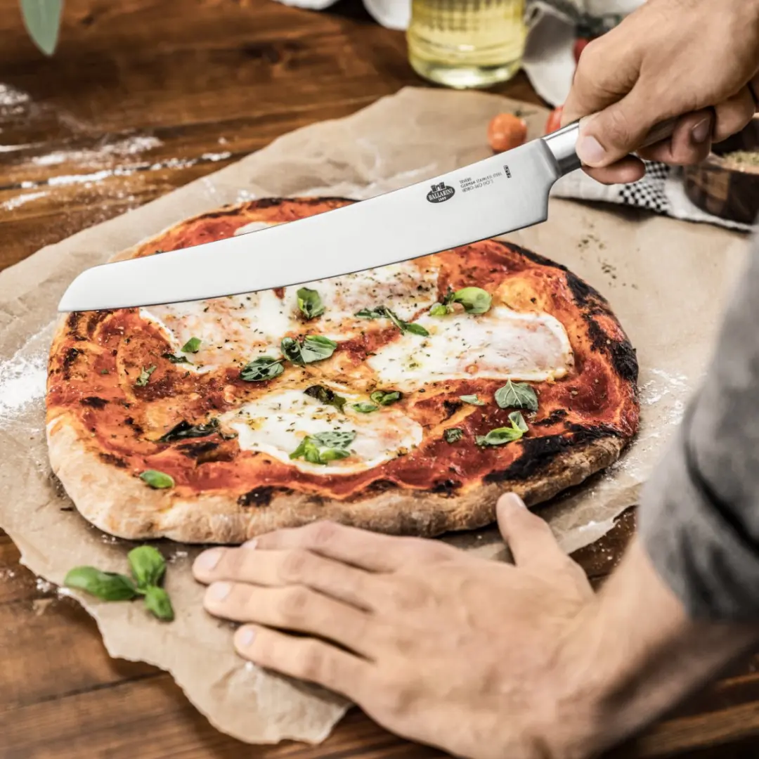 Ballarini Tevere Pizzames Pizzasnijder 26cm - Hout/RVS