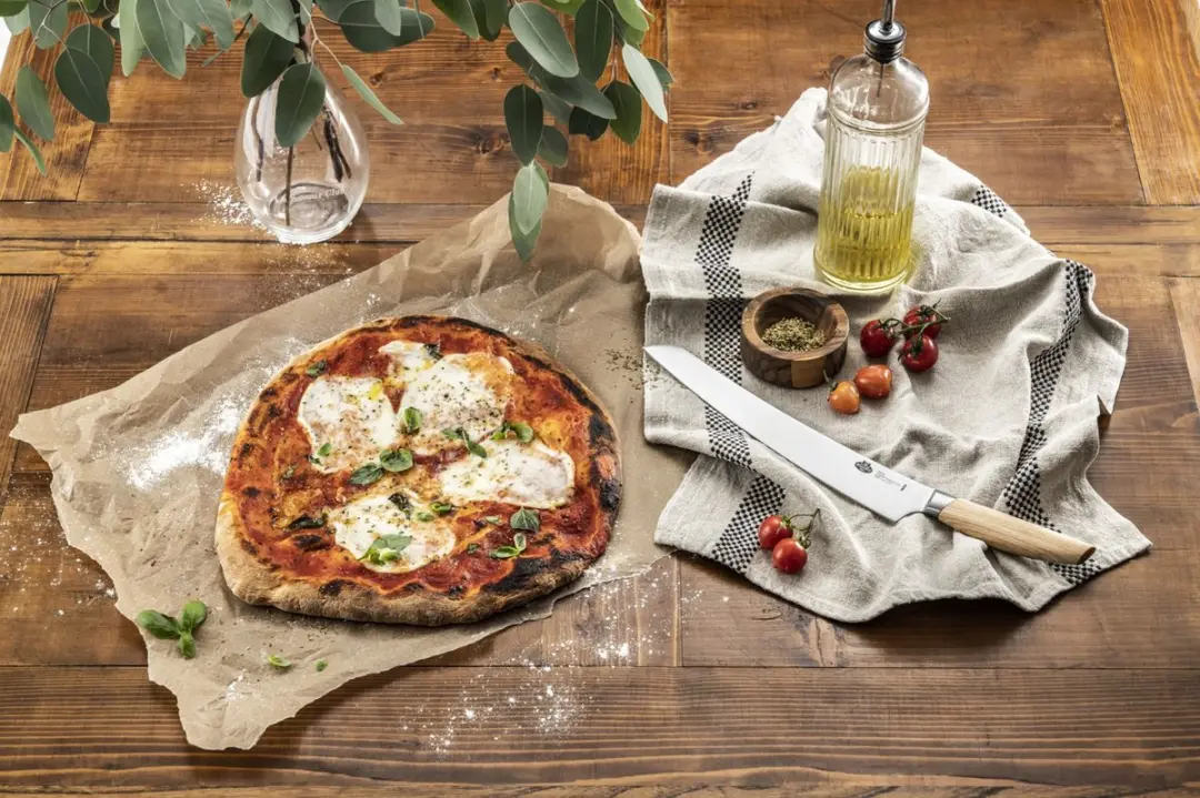 Ballarini Tevere Pizzames Pizzasnijder 26cm - Hout/RVS